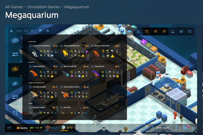 Megaquarium Screenshot 2